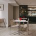 Hotel Zaragoza Plaza in San Sebastian dining area with table, chairs, and coffee service counter