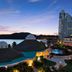The Westin Playa Bonita Panama in Playa Bonita Village with oceanfront pools and high-rise tower at sunset
