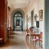 B&B Chateau de Villersexel in Villersexel hallway with arched ceiling and antique furnishings