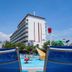 Ibersol Playa Dorada in El Vendrell with outdoor pool, waterslide and beachfront views