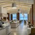 Melissi Beach Hotel & Spa in Ayia Napa buffet restaurant with modern dining area and pendant lights
