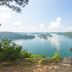 Dale Hollow Lake State Resort Park in Burkesville overlooking Dale Hollow Lake with two people on a scenic overlook