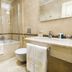 Luxury Family Hotel Royal Palace Prague bathroom with bathtub, shower, toilet and marble vanity