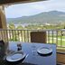Résidence & Hôtel Aria Marina in Propriano balcony dining with sea and mountain views
