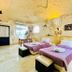 Yoko River Kwai Resort in Ban Lum Sum: cave-style room with two twin beds and windows