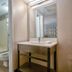 Motel 6-Kingman, Az - Route 66 East bathroom with shower-tub combo and vanity in Kingman