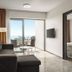 The Freij Resort by Marissol, Ayia Napa: modern suite with balcony sea view, sofa and TV
