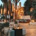 Le Jardin Des Douars in Essaouira with an outdoor terrace, palm trees, lanterns and seating