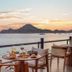 Villa del Palmar Beach Resort Cabo San Lucas terrace dining with ocean view at sunset, Cabo San Lucas