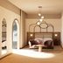 Unaway Hotel Occhiobello A-13, Rovigo: stylish guest room with arched mirrors and a seating nook