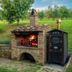 Agriturismo Palazzi del Papa in Pienza with an outdoor stone pizza oven and wood-fired hearth