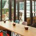 ibis Paris Gare de Lyon Ledru Rollin 12ème meeting area with table and patio garden view in Paris