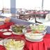 BP Samila Beach Hotel and Resort in Songkhla breakfast buffet with salads and fruit in glass bowls