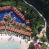 Aerial view of Sari Pacifica Resort & Spa, Redang Island with beachfront villas and pools