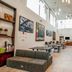 Fairfield Inn & Suites by Marriott New York Brooklyn lobby with high ceilings, seating, and dining tables in Brooklyn
