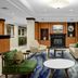 Fairfield Inn & Suites by Marriott Paducah lobby seating area with fireplace and blue patterned carpet