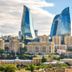 Sultan Inn Boutique Hotel in Baku with city skyline and Flame Towers visible