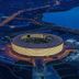 Sultan Inn Boutique Hotel in Baku with a striking oval rooftop and city-and-waterfront night view