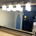Red Roof Inn Savannah North I-95 - Port Wentworth bathroom vanity with large mirror and lights
