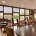 The Originals City, Hôtel Éden, Rouen Nord breakfast room with large windows and garden view in Bois-Guillaume
