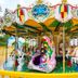Hakka park International Hotel in Meizhou: colorful carousel with unicorn and animal figures