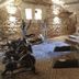Chateau De Jallanges in Vouvray gym with exercise bikes, treadmill and stone walls