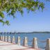 Super 8 by Wyndham Port Royal/Beaufort waterfront walkway with trees and bridge view