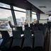 The Cube Hotel Birmingham in Birmingham, conference room with rows of black chairs and city views