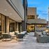 Outdoor terrace at Delta Hotels by Marriott Ashland Downtown in Ashland with lounge seating and city views