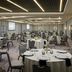 Delta Hotels by Marriott Ashland Downtown meeting room with round banquet tables and gray chairs