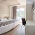 Hotel Sorra Daurada Splash room in Malgrat de Mar with twin beds, balcony, and garden view