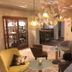 Boutique Hotel Slenaker Vallei lounge in Slenaken with plush seating and hanging pendant lights