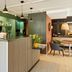 Campanile Nature - Sannois Ermont reception desk in Sannois with pendant lights and lounge seating