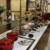 Breakfast buffet at Hôtel Le Yachtman, The Originals Collection in La Rochelle with trays, bowls and pastries