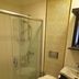 Emirhan Inn Hotel, Sultanahmet bathroom with glass shower, toilet and sink in Istanbul
