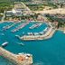 Ozkaymak Marina Hotel in Kemer with marina, yachts and turquoise sea views