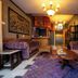 New Hotel Kuc by Marvel in Sveti Stefan lobby with tufted sofas, chandelier lighting and patterned rugs