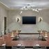 Delta Hotels by Marriott Ashland Downtown meeting room with U-shaped tables, chairs, and wall-mounted TV in Ashland