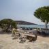 Pension Ageliki in Platis Gialos with sun loungers, outdoor seating and sea view