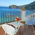 Hotel Lido Mediterranee in Taormina balcony with table, chairs and Mediterranean sea view