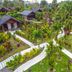 Hotel Lavas Tacotal in La Fortuna with tropical bungalows and winding garden walkways
