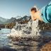 Biohotel Rastbichlhof in Neustift im Stubaital: foot splashing into a mountain lake