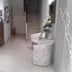 Hotel La Rosta lobby in Reggio nell'Emilia with reception desk, stairs, and floral seating