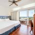 Playacartaya hotel room with king bed and balcony ocean view in Cartaya