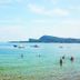 Concept Village Piccola Gardiola in San Felice del Benaco with lake beach and swimmers