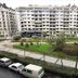 Hotel Zaragoza Plaza in San Sebastian overlooking a landscaped courtyard with walking paths and surrounding apartment buildings