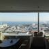 Yokohama Techno Tower Hotel in Yokohama lounge with floor-to-ceiling windows and bay city views