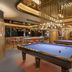 Titanic Deluxe Lara Antalya hotel lounge with billiards tables and dramatic ceiling lighting