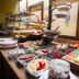 Hotel U Malého Vitka breakfast buffet with pastries, fruit, yogurt, and assorted jams in Český Krumlov