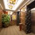 Grand View International Hotel in Liaoyang elevator lobby with marble walls and ceiling lights